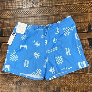 Goodfellow Swim trunks beach blue size large